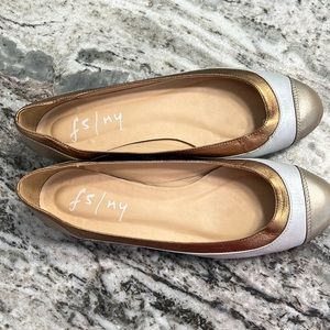FS/NY metallic ballet flats - never worn!  Size 8.5